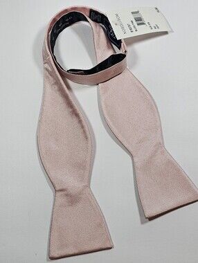 The Tie Bar Pale Pink Self-Tie Bow Tie